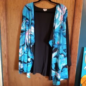 Floral Front Fly Away Style Cardigan